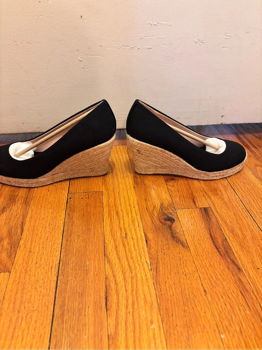 J. Crew Natural Raffia Espadrille Wedges